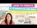 A Curriculum Mapping Example Using Google Sheets How I Curriculum Map My School Year with Example