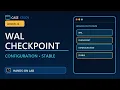 PostgreSQL WAL and Checkpoint Configuration for Stable Performance