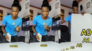 How to differentiate paper sizes A6 A5 A4 A3 A2 A1 and A0
