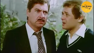 حسين فهمي ومحمود عبد العزيز مشهد من فيلم العار 