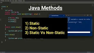 Static Vs Non-Static Method in java hindi java language