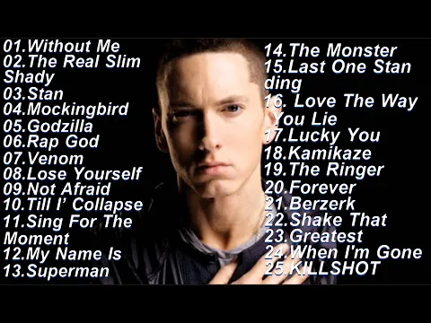 Download MP3 BEST 25 SONGS OF EMINEM