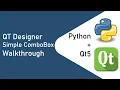 PyQt5 Designer Python - Combo Box Walkthrough