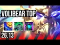 VOLIBEAR vs MORDEKAISER TOP EUW Master 26 13