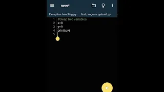 Python Program to Swap Two Variables