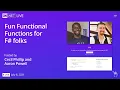 On NET Live - Fun Functional Functions for F folks