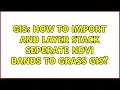 GIS How to import and layer stack seperate ndvi bands to grass gis