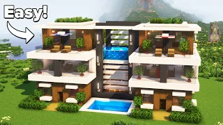 Minecraft: How to Build a Modern House | Tutorial🏠