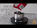 How many grams are in one cup The sequel