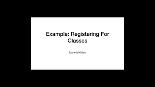 Registering