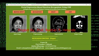 Emotion Recognition From Face Expression Using CNN Python Project Code Final Year Projects