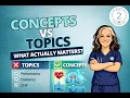 Nursing Concepts vs Topics Stop Memorizing Start Understanding