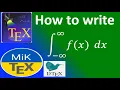 How to insert integral symbol with limits in Latex