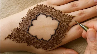 Karwachauth 2026 Latest Back hand mehandi designs