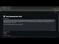 Text Summarizer Web App Python NLTK Transformers Streamlit