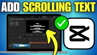 How To Add Scrolling Vertical Text in CapCut PC