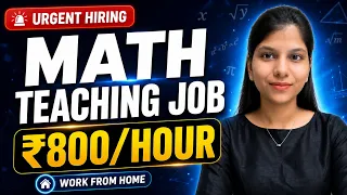 Online Teaching Job Urgent HIRING Mathematics Tutor Work From Home Opportunity