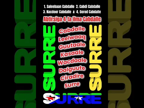 Abtirsiga Afarta ilma Cabdalle