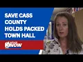 Save Cass County holds packed town hall