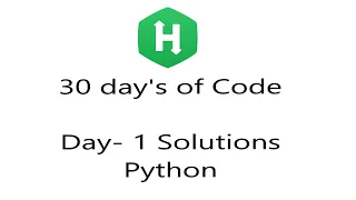 HackerRank 30 Day s of Code Solution Python Day 1 Data Types
