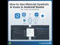 How to Use Material Symbols Icons in Android Studio XML Vector and All Methods