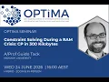 Constraint Solving During a RAM Crisis CP in 300 Kilobytes