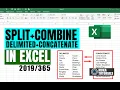 SPLIT AND COMBINE DATA WITH DELIMITED AND CONCATENATE IN EXCEL