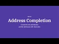 Address Completion Fill in Missing City State and Code with Geocodio