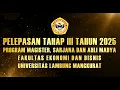 Pelepasan Lulusan Tahap 3 Fakultas Ekonomi dan Bisnis ULM