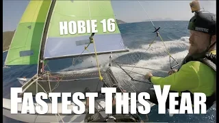 Fastest Speed on a Hobie 16 this year! Multi cam