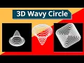 Animation 3d wavy circle loader animation effect loader html css future exam