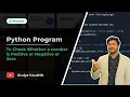 Python Program to Check Whether a Number is Positive or Negative or Zero PrepInsta