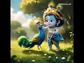 Download Lagu #shorts Little Krishna dance with peacock baby love happiness calm relaxing flute instrumental music