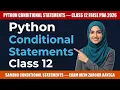 Python if elif else Quick Revision FBISE Computer PBA class 12 2026 With Solved Example