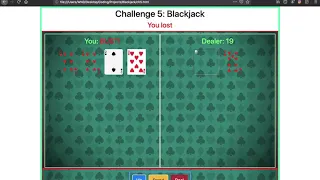 BlackJack Game Using JavaScript JavaScript Projects