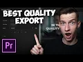 Adobe Premiere Pro 2023 How To Export 4K Highest Quality Settings