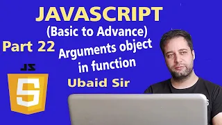 JavaScript Tutorial in Urdu for Beginners Part 22 - The arguments object in JavaScript function