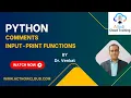 Python comments input print statements