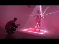 MIRROR MAN LED LASER SHOW #mirrorman #costumedesign #dubaimirrorman #dubaientertainment #lasershow