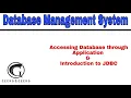 Accessing Database from Application Introduction to JDBC - Abhishek S Rao