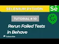How to Rerun Failed Tests in Python Behave BDD