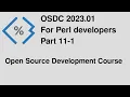 Open Source Development Course for Perl programmers - part 11-1