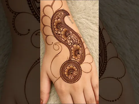 beautiful 10/10 mehandi design for back hand #music #song #love #arrahman #singing #withoutmusic