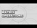 Matrix Operations 3D Graphics Overview
