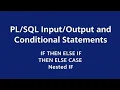 Input Output Conditional Logic