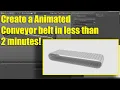 Cinema 4D Tutorial Design and Animate a Conveyor belt in less than 2 minutes