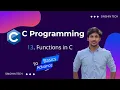 Functions in C Basics to Advance C Programming Hindi