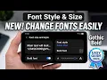 How To Change Font Style and Size On Android Phone Easy Guide 2026
