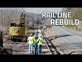 Historic Hurricane Damage Railroad Cleanup
