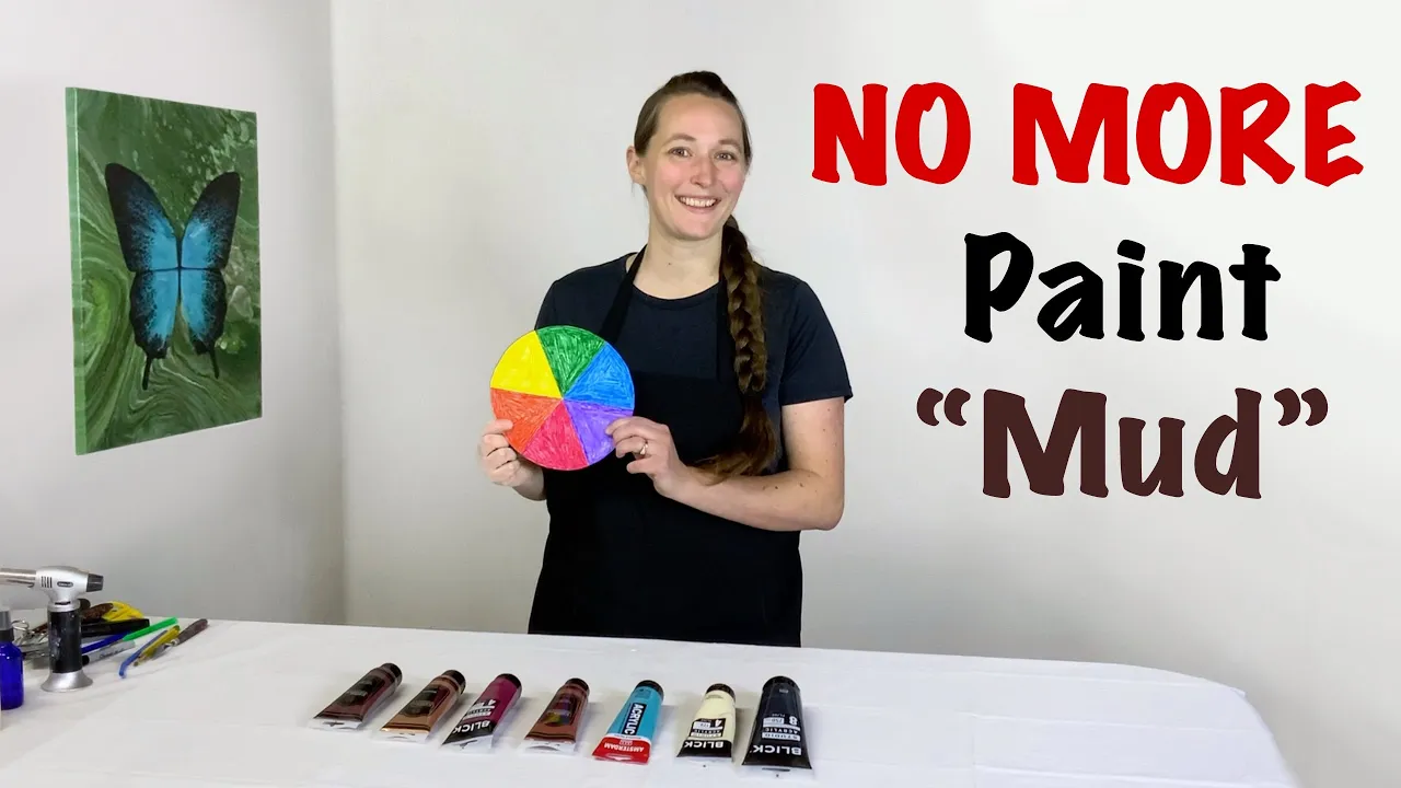 How To Pick Paint Colors And Not Get Mud! ~ Back To Basics Acrylic Pouring
